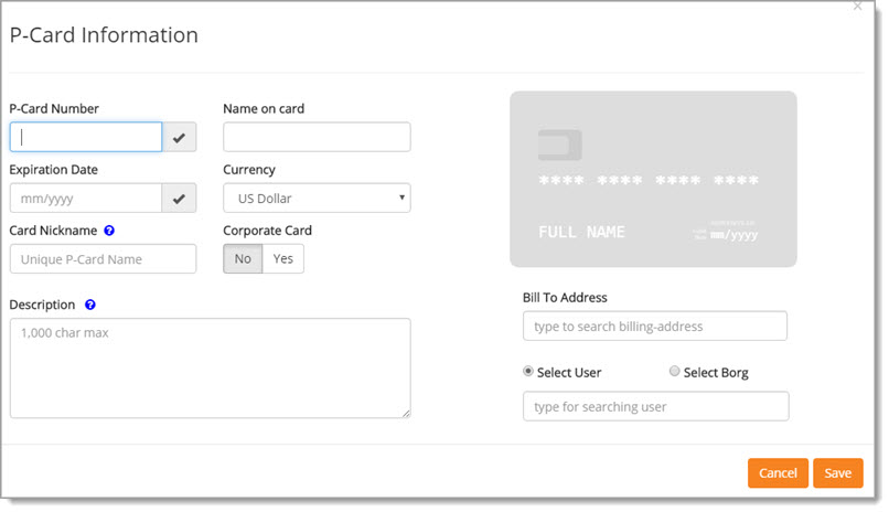 New P-Card Information